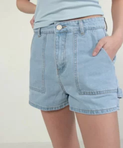 Light Wash Carpenter Shorts