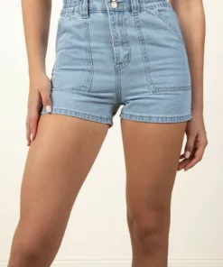 Light Wash Utility Shorts -US Clothing Shop 173 3304lightwashshortfront 66216.1693582236