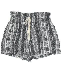 Black And White Paisley Floral Short -US Clothing Shop 173 3347 1 32029.1689269568