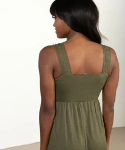 Olive Green Crochet Trim Maxi Dress -US Clothing Shop 174 6835LongOliveCrochetMaxiBACK 81236.1680276296