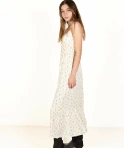 Daisy Elastic Empire Waist Maxi Dress -US Clothing Shop 174 6869DaisyMaxiCreamSide 99332.1683148970