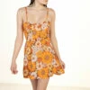 Padded Cup Floral Mini Dress