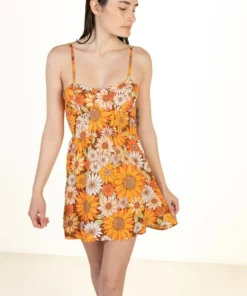 Padded Cup Floral Mini Dress
