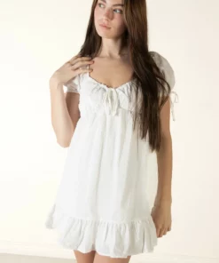 Puff Sleeve Tier Dress