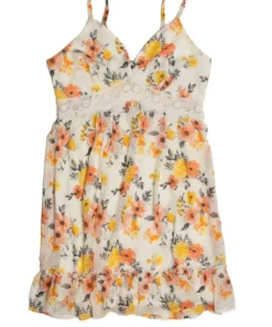 Cream Crochet Waistband Mini Dress -US Clothing Shop 174 6897 1 37106.1685738580