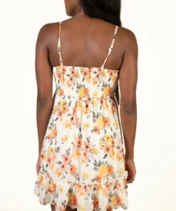 Cream Crochet Waistband Mini Dress -US Clothing Shop 174 6897 CreamCrochetDressBack 16598.1685738585