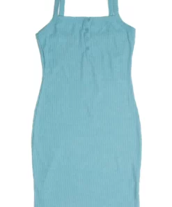 Organic Mint Bubble Rib Henley Mini Dress -US Clothing Shop 174 6922 1 55274.1689964854