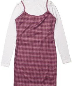 2 Piece Plaid Mini Dress With Long Sleeve Tee -US Clothing Shop 174 7012 1 19391.1697861050