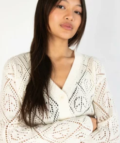 Ivory Bell Sleeve Pointelle Cardigan -US Clothing Shop 176 2408 IvoryBellCardiDetail 4489 00083.1689269983