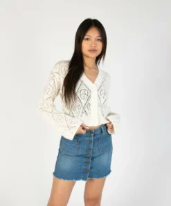 Ivory Bell Sleeve Pointelle Cardigan -US Clothing Shop 176 2408 IvoryBellCardiFull 4471 62412.1689269981