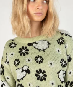 Sheep In The Meadow Pullover Sweater -US Clothing Shop 176 2411 SheepSweatCU 5305 76483.1689265314