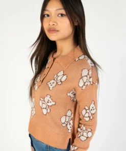 Teddy Bear Henley Sweater