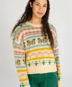 Butterfly Fair Isle Sweater