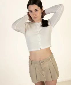 Off White Spring Mini Cardigan