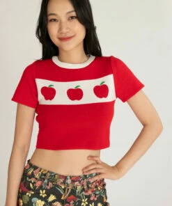 Apple Orchard Short Sleeve Sweater