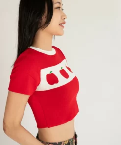 Apple Orchard Short Sleeve Sweater -US Clothing Shop 176 2478 AppleSweatSide 07554.1697862233