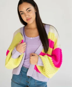 Colorblock Open Cardigan -US Clothing Shop 176 2488 ColorblockCardFront 39178.1696611204