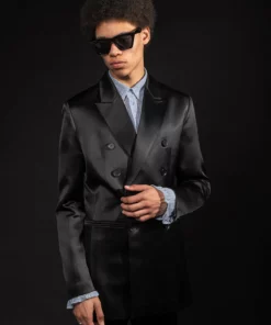 Double Breasted Satin Peacoat -US Clothing Shop 2 dfa6ed92 b964 45be b919 d9baaee89362