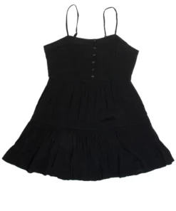Black Ruffle Tiered Mini Dress -US Clothing Shop 3.17 21 81820.1680277307