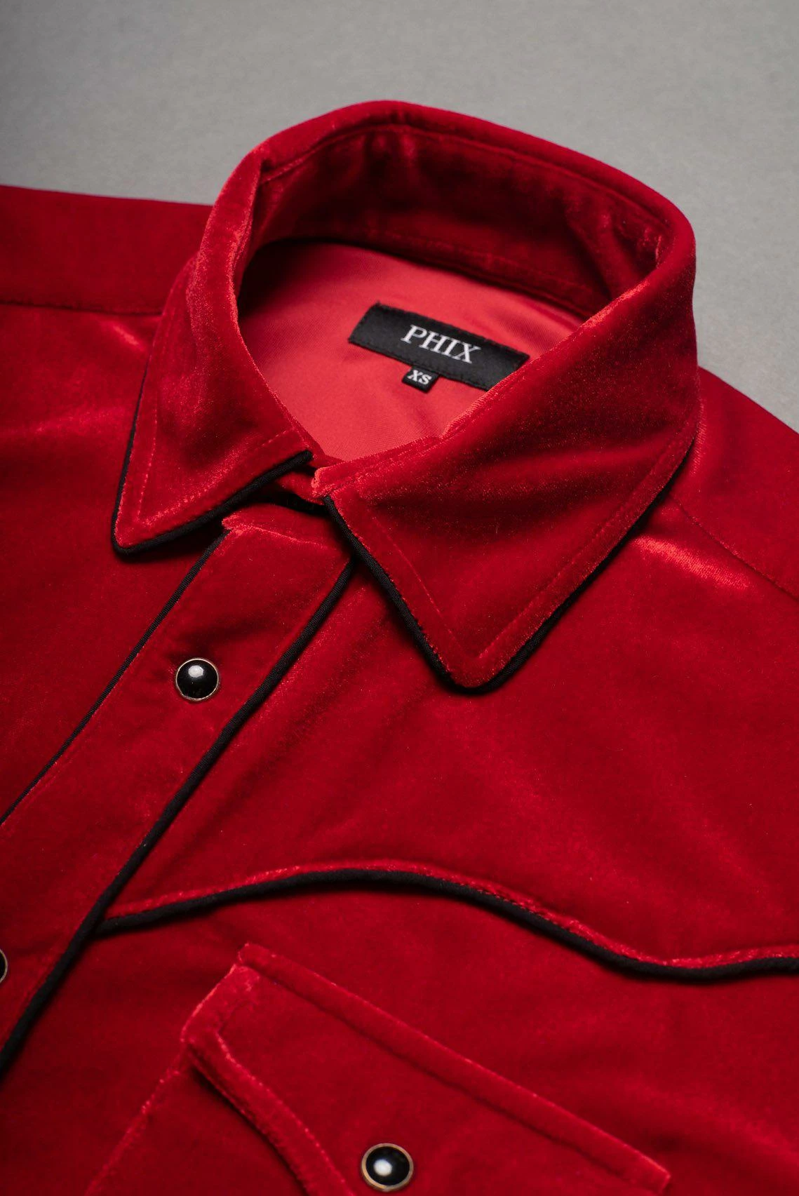 Red Velvet Western Shirt 3 Red Velvet Western Shirt - Image 3