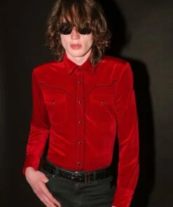 Front Page 19 Red Velvet Western Shirt
