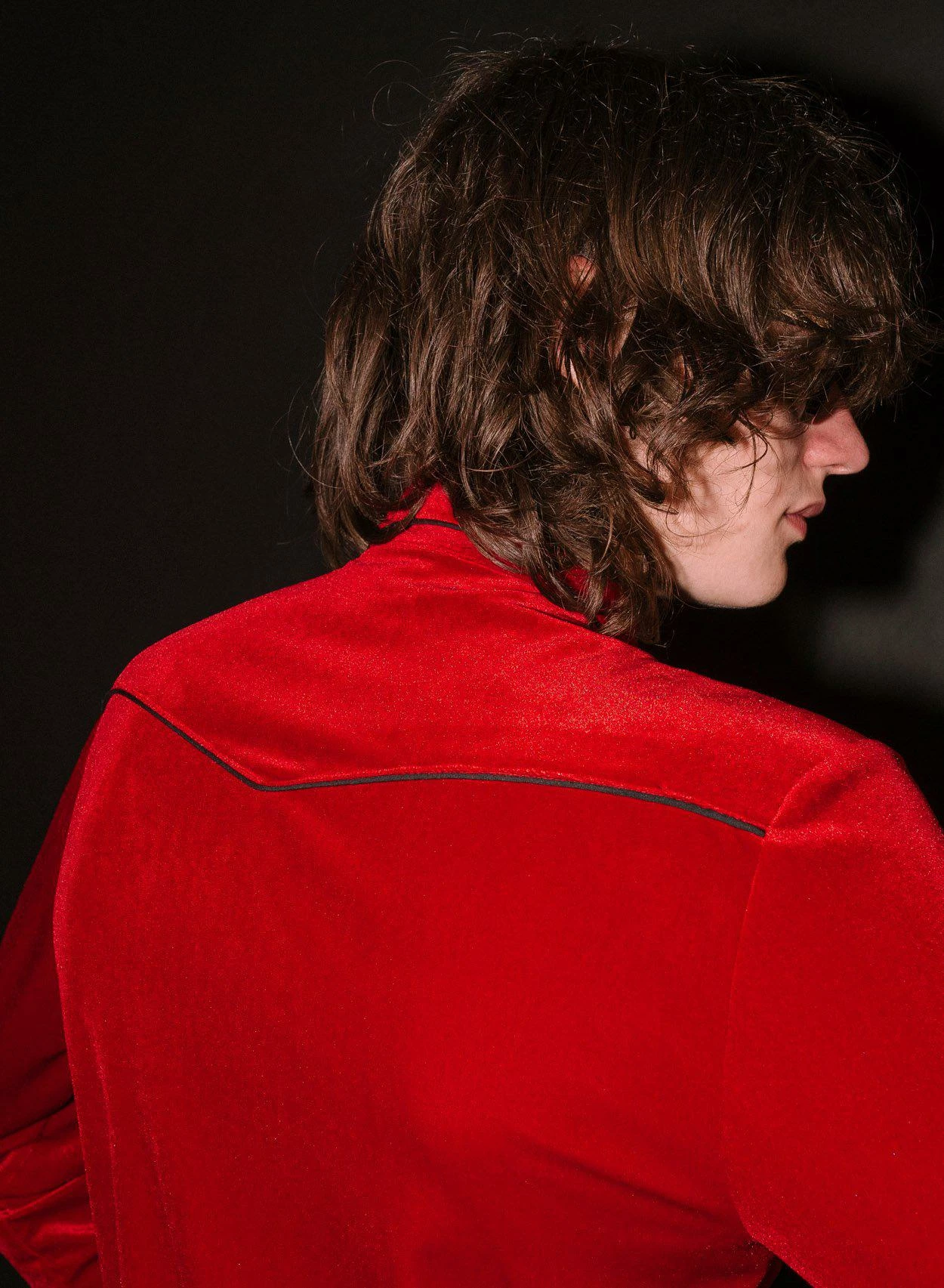 Red Velvet Western Shirt 2 Red Velvet Western Shirt - Image 2