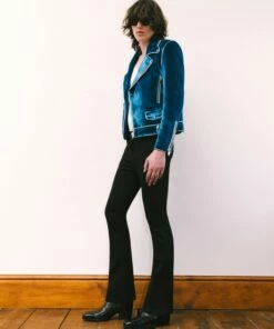 Black Slim Fit Flare Jeans