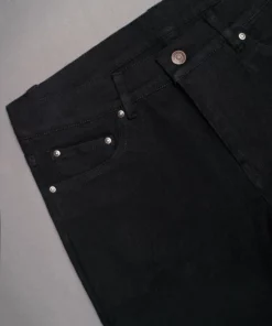 Black Slim Fit Flare Jeans -US Clothing Shop DSC09072