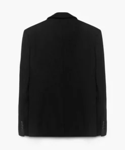 Black Bolt Lapel Blazer -US Clothing Shop DSC09884