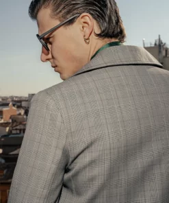 Prince Of Wales Check 70's Jacket -US Clothing Shop DSC3122