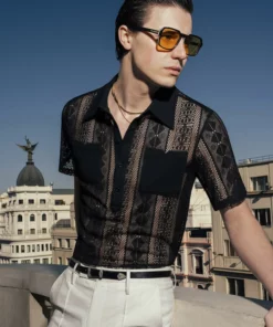 Havana Black Lace Polo