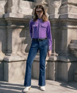 Purple Velvet 70's Western Shirt 11 Purple Velvet 70's Western Shirt -US Clothing Shop DSC8575