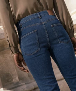 Blue Gold Button Pocket Flare Jeans -US Clothing Shop DSC8595