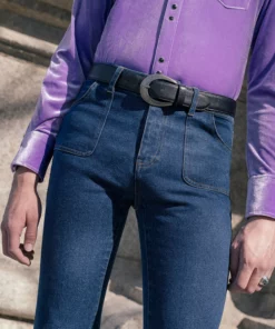 Blue 70's Front Pocket Denim Flare Jeans 15 Blue 70's Front Pocket Denim Flare Jeans -US Clothing Shop DSC8617