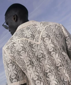 Cannes Lace Cuban Short Sleeve Shirt -US Clothing Shop DSC8842