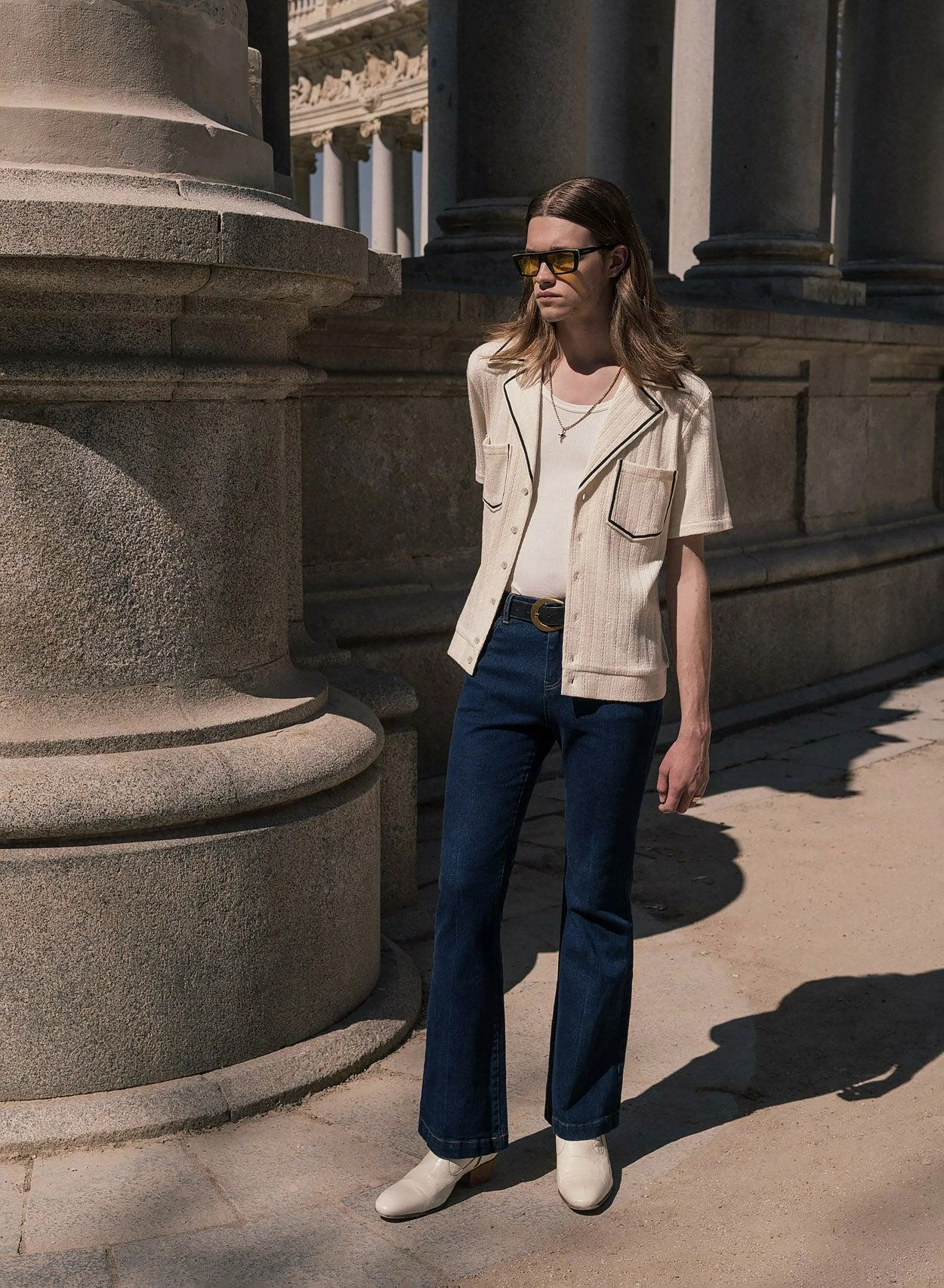 Vienna Cuban Collar Polo Shirt 2 Vienna Cuban Collar Polo Shirt - Image 2