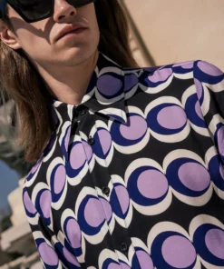 60's Geometric Purple Long Sleeve Shirt 8 60's Geometric Purple Long Sleeve Shirt -US Clothing Shop DSC9048