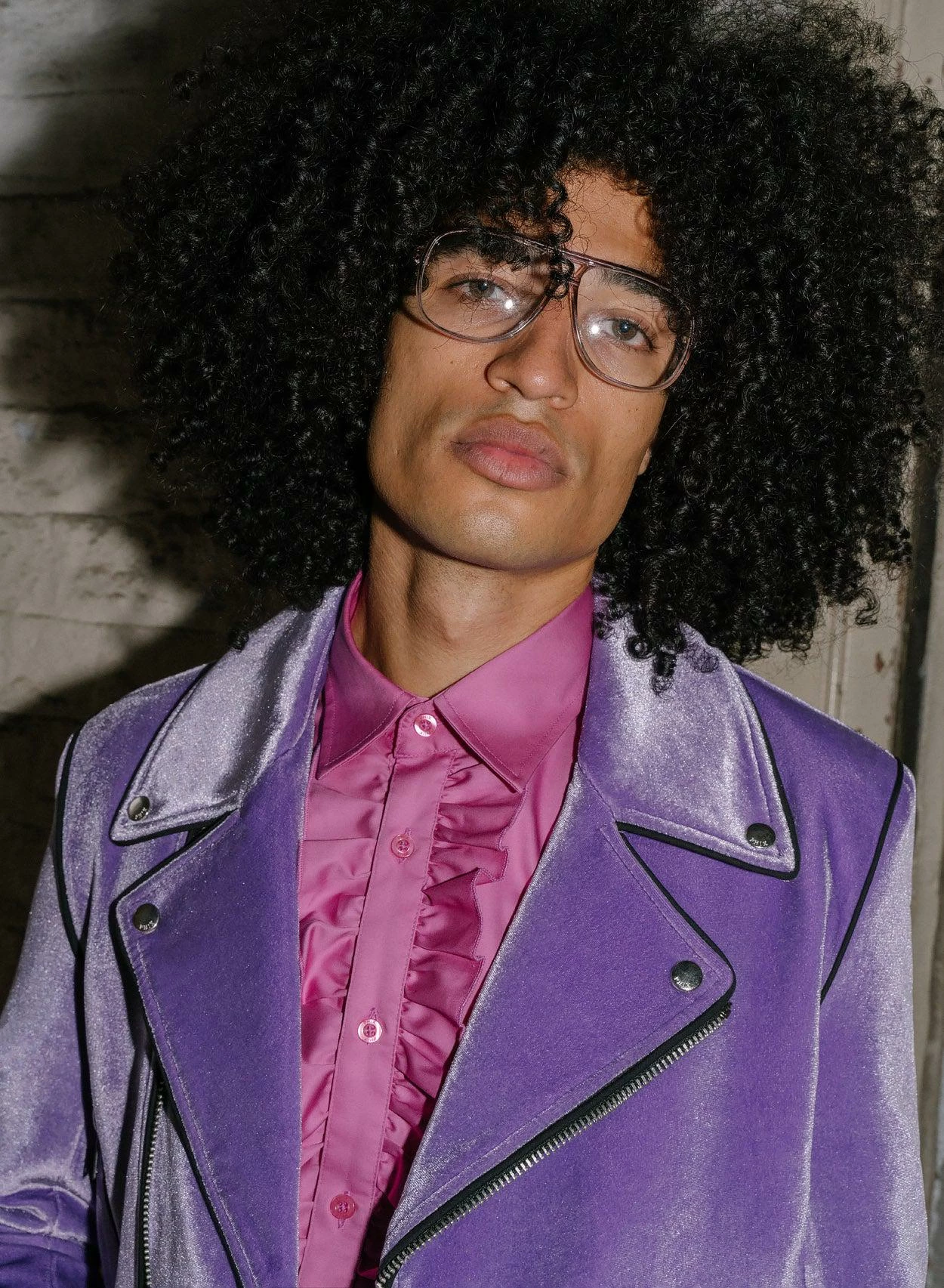 Pink Cotton Poplin Ruffle Shirt 2 Pink Cotton Poplin Ruffle Shirt - Image 2