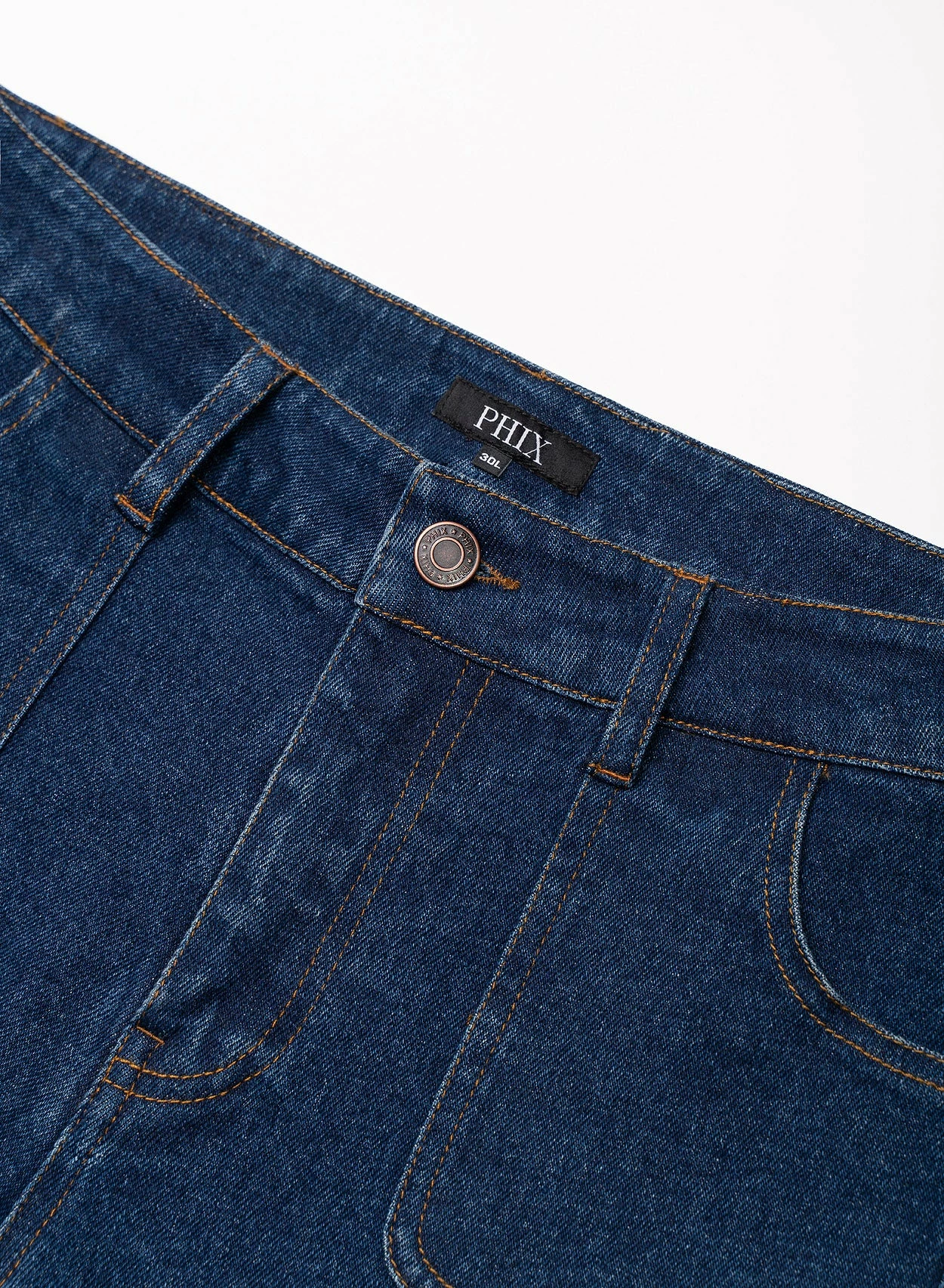 Blue 70's Front Pocket Denim Flare Jeans 8 Blue 70's Front Pocket Denim Flare Jeans - Image 8