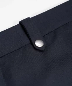 Navy Wool Pin Belt Flare 11 Navy Wool Pin Belt Flare -US Clothing Shop GMB00373