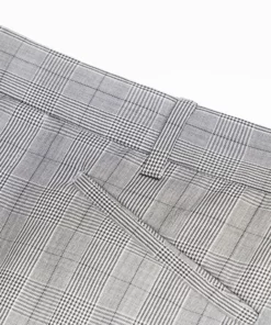 Prince Of Wales Check Wool Flared Trouser -US Clothing Shop GMB00419