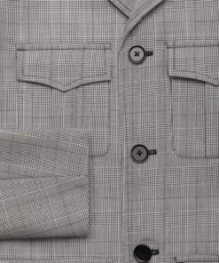 Prince Of Wales Check 70's Jacket -US Clothing Shop GMB00429