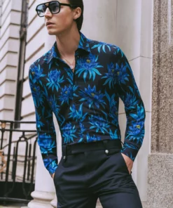 Navy Wool Pin Belt Flare 13 Navy Wool Pin Belt Flare -US Clothing Shop GMB01124