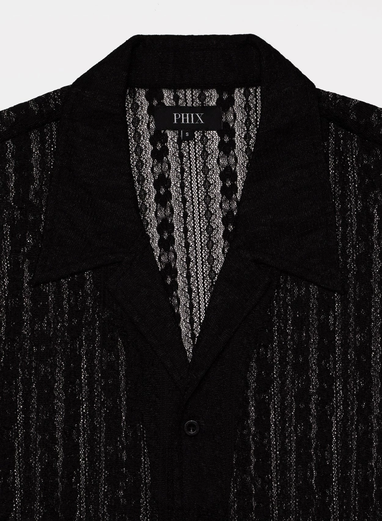 Black Lace Crochet Long Sleeve Shirt 5 Black Lace Crochet Long Sleeve Shirt - Image 5