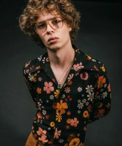 Front Page 15 Multi Floral 70's Shirt