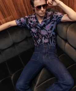 Blue Front Pocket Denim Jeans