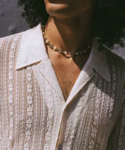 Lace Crochet Long Sleeve Shirt -US Clothing Shop GMB05930 removepocket