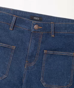 Blue Front Pocket Denim Jeans -US Clothing Shop GMB06164