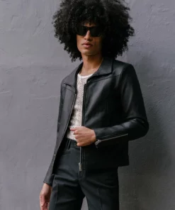 Renzo 70's Leather Jacket -US Clothing Shop GMB09147