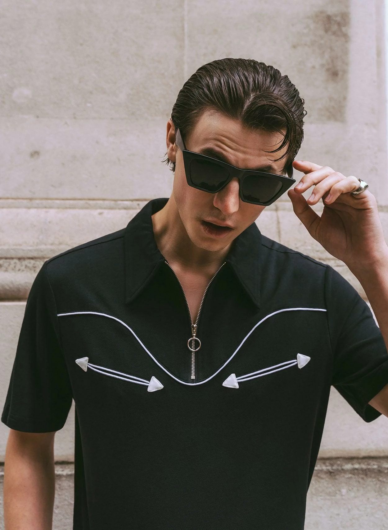 Black Western Polo 6 Black Western Polo - Image 6